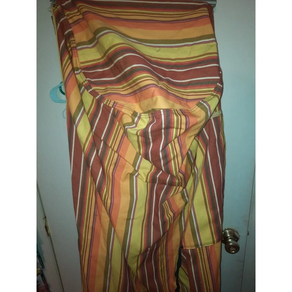 Vintage Striped Canvas Clothes Hanging Garment Bag Robin Samson Zipper